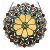 Chloelighting Ayla Victorian Tiffany-glass Window Panel 18" Wide