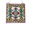 Chloelighting Aylee Tiffany-style Victorian Design Window Panel 24" X 25"