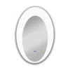 Chloelighting Back Lit Oval Touchscreen Led Mirror 3 Color Temperatures 3000k-6000k In White