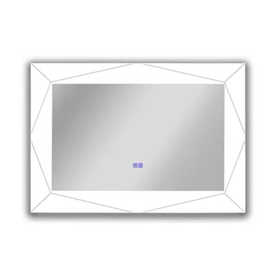 Chloelighting Back Lit Rectangular Touchscreen Led Mirror 3 Color Temperatures 3000k-6000k