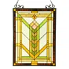 Chloelighting Barley Tiffany-glass Mission Window Panel 18x24
