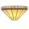Chloelighting Belle Tiffany-style 1 Light Mission Wall Sconce 12" Wide In Gold
