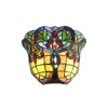 Chloelighting Bertram Tiffany-style 1 Light Victorian Indoor Wall Sconce 12" Shade