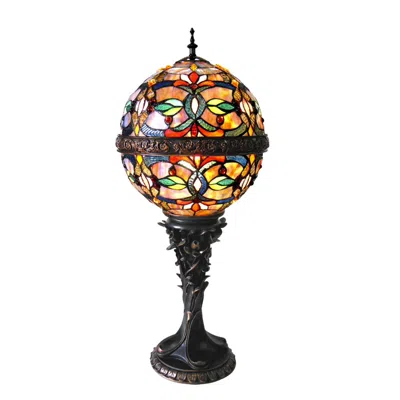Chloelighting Charlize Tiffany-style 1 Light Victorian Table Lamp 11" Shade