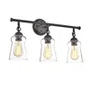 Chloelighting Cheryl Contemporary 3 Light Rubbed Bronze Bath Vanity Fixture 23" Width