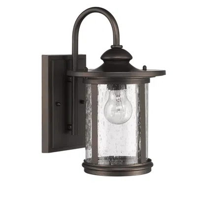 Chloelighting Cole Transitional 1 Light Rubbed Bronze Outdoor Wall Sconce 16" Height