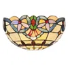 Chloelighting Cooper Tiffany-style 1 Light Victorian Wall Sconce 12" Wide
