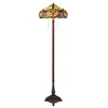 Chloelighting Cora Victorian-style 2-light Dark Bronze Finish Floor Lamp 18" Wide In Multi