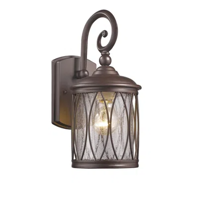 Chloelighting Dinadan Transitional 1 Light Rubbed Bronze Outdoor Wall Sconce 13" Height