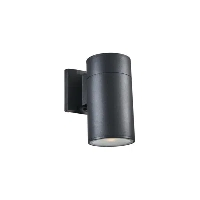 Chloelighting Dylan Transitional Led Textured Black Outdoor/indoor Wall Sconce 8" Height
