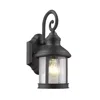 Chloelighting Galahad Transitional 1 Light Black Outdoor Wall Sconce 12" Height