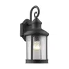 Chloelighting Galahad Transitional 1 Light Black Outdoor Wall Sconce 16" Height