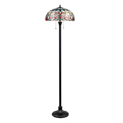 Chloelighting Grenville Victorian-style Dark Bronze 2 Light Floor Lamp 18" Wide