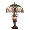 Chloelighting Grenville Victorian-style Dark Bronze 3 Light Double Lit Table Lamp 16" Wide