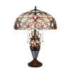Chloelighting Grenville Victorian-style Dark Bronze 3 Light Double Lit Table Lamp 18" Wide