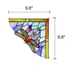 Chloelighting Harmonia Dragonfly Tiffany-glass Window Panel 10" Wide In Multi