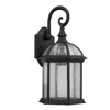 Chloelighting Havana Divine Transitional 1 Light Black Outdoor Wall Sconce 19" Height