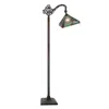 Chloelighting Innes Tiffany-style 1-light Mission Reading Floor Lamp 11" Shade