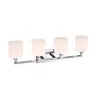 Chloelighting Jane Contemporary 4 Light Chrome Bath Vanity Fixture 29" Width
