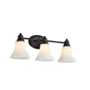 Chloelighting Janet Contemporary 3 Light Rubbed Bronze Bath Vanity Fixture 24" Width
