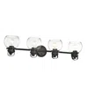 Chloelighting Janice Contemporary 4 Light Rubbed Bronze Bath Vanity Fixture 34" Width