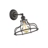 Chloelighting Jaxon Industrial-style 1 Light Rubbed Bronze Indoor Wall Sconce 10" Wide
