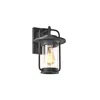 Chloelighting Jeffrey Transitional 1 Light Textured Black Outdoor Wall Sconce 13" Height
