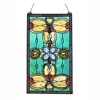 Chloelighting Jenice Tiffany-style Victorian Stained-glass Window Panel 26" Height