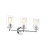 Chloelighting Joyce Contemporary 3 Light Chrome Bath Vanity Fixture 23" Width
