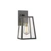 Chloelighting Leodegrance Transitional 1 Light Black Outdoor Wall Sconce 11" Height