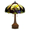 Chloelighting Liaison Tiffany-style 2 Light Victorian Table Lamp 18" Shade