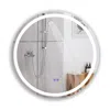 Chloelighting Luminosity Back Lit Round Touchscreen Led Mirror 3 Color Temperatures 3000k-6000k 28" Wide