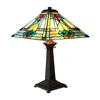 Chloelighting Mason Mission 2 Light Antique Dark Bronze Table Lamp 16" Shade