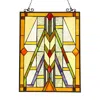 Chloelighting Menahem Tiffany-glass Window Panel 17.5x25