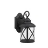 Chloelighting Milania Adora Transitional 1 Light Black Outdoor Wall Sconce 16" Height In Black