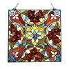 Chloelighting Noelle Victorian Tiffany-glass Window Panel 20" Wide