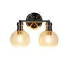 Chloelighting Oxa Transitional Brushed Nickel 2 Light Vanity Bath Light 14" Wide In Gold