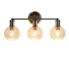 Chloelighting Oxa Transitional Brushed Nickel 3 Light Vanity Bath Light 22" Wide
