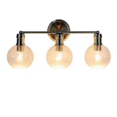 Chloelighting Oxa Transitional Brushed Nickel 3 Light Vanity Bath Light 22" Wide