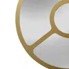 Chloelighting Reflection Contemporary-style Round Golden Finish Wall Mirror 30" Tall
