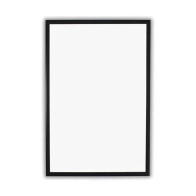 Chloelighting Reflection Textured Black Rectangular Framed Wall Mirror 36" Height