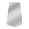 Chloelighting Reflection Verical/horizontal Hanging Arched-rectangle Shaped Frameless Wall Mirror 35" Height In Gray