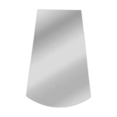 Chloelighting Reflection Verical/horizontal Hanging Arched-rectangle Shaped Frameless Wall Mirror 35" Height In Gray