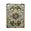 Chloelighting Sabrina Tiffany-style Victorian Window Panel 24" Height