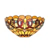 Chloelighting Serenity Tiffany-style 1 Light Victorian Wall Sconce 12" Wide