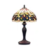 Chloelighting Serenity Tiffany-style Victorian Dark Bronze 1 Light Table Lamp 12" Shade