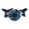 Chloelighting Soar Tiffany-style Blue Animal/floral Design Window Panel 17" X 7.75"