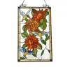 Chloelighting Sunflower Tiffany-style Animal Design Window Panel 20" X 33"