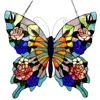 Chloelighting Tiffany-glass Butterfly Window Panel 22.5x24