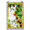 Chloelighting Tiffany-glass Hummingbirds Design Window Panel 20x32
